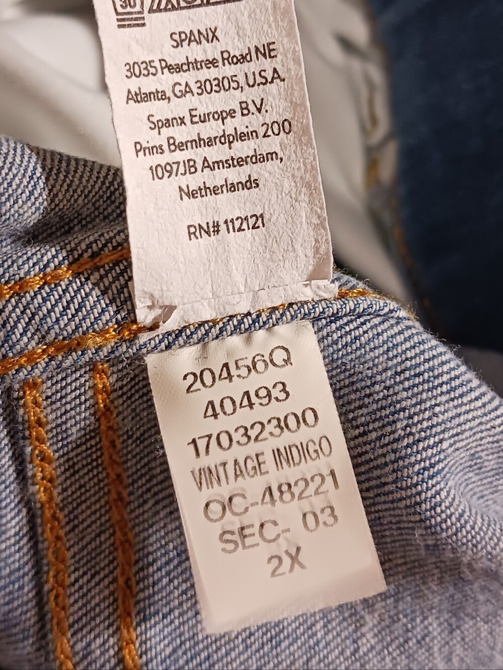 SPANX Pull On Flare Jeans Tummy Panel 2X - Picture 7 of 8